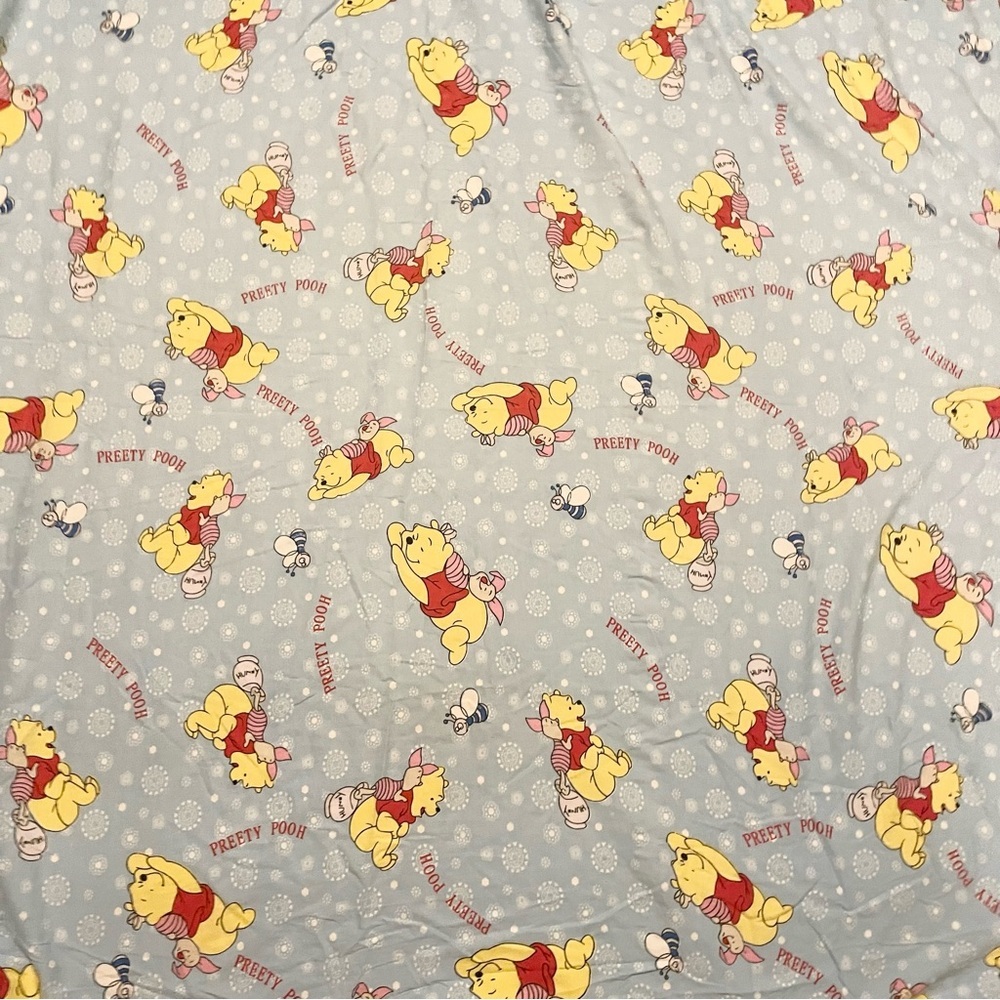 Winnie the Pooh Piglet Flat Bed Sheet 70” x 57”